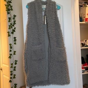 Faux Fur Grey Vest